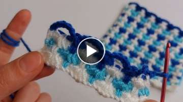 Super Easy Tunisian Knitting Pattern - Tunus işi cok guzel cok kolay yelek battaniye örgü mod...