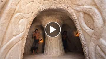 Build Secret Underground Tunnel Temple to Live Off Grid
