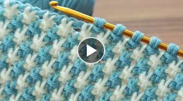  Wow two color * Super Easy Tunisian Crochet Baby Blanket For Beginners online Tutorial *