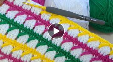 How To crochet knitting easy model