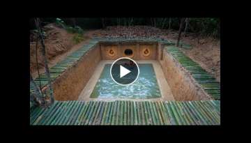 99Days Jungle Adventure - Building Underground House and Pool to Stay In
