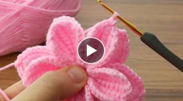  Wonderfullll you will love it! I made a very easy crochet flower for you #crochet