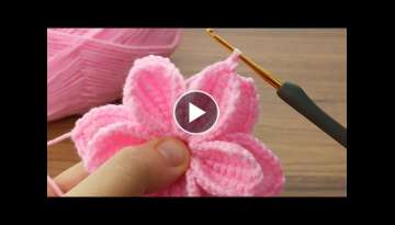  Wonderfullll you will love it! I made a very easy crochet flower for you #crochet