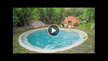 Building a Complete Warm Survival Shelter Swimming Pool Bushcrafts Swimming Pool