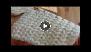 Super Easy Tunusian Knitting - Tunus İşi Çok Güzel Çok Kolay Örgü Modelinin Yapımı