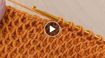 Too Easy Tunisian Crochet Knitting/Fazla Kolay Tunus Tığ Örgüsü