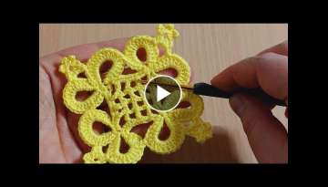 Easy and flashy crochet knitting motif making-kolay tığ işi motif yapımı