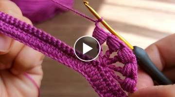 Super Easy Crochet Knitting Tığ İşi Yelek Şal Örgü Modeli