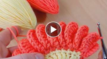 Do you want to make easy crochet flower step by step? Çok kolay tığ işi model
