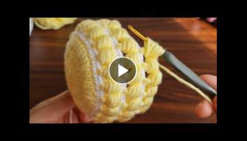 Super Easy Crochet Knitting - Amazing idea how to make crochet ,decorative basket