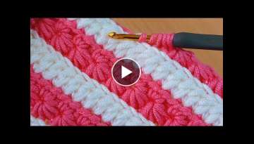 pretty easy flashy crochet knitting/oldukça kolay gösterişli tığ işi örgü