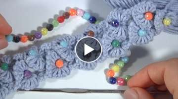 The Best Pattern Ever/3D Crochet with Bead/Use Your Leftover Yarn