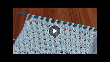 Very practical very easy crochet tunisian knitting- şahane bir tunus işi örgü modeli