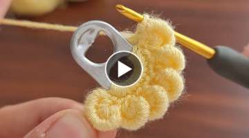 Wow! Knit with Opening Ring, My friends loved it - Açma Halkaları İle Yaptığım Tığ İşi ...