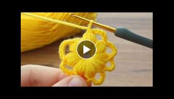  you will love it! I made a very easy crochet flower for you #crochet #crochet