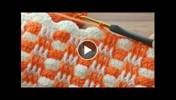 Fantastic two color Super Easy Crochet Baby Blanket For Beginners