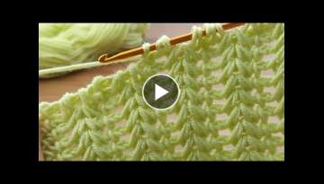 Amazing Very easy Tunisian crochet baby blanket model narration #tunisiancrochet