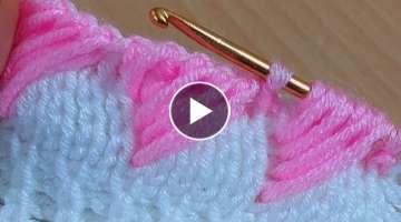 crochet Tunusian knitting/tunus işi harika bir model