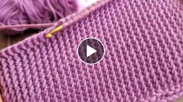 Super Easy Tunisian Knitting - Tunus İşi Çok Kolay Ve Güzel Örgü Modeli