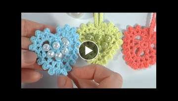 How to Сrochet BEAUTIFUL HEARTS with and without Beads /SUPER SIMPLE and BEAUTIFUL