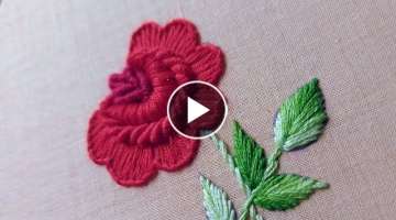 The most beautiful flower design|hand embroidery|flower design