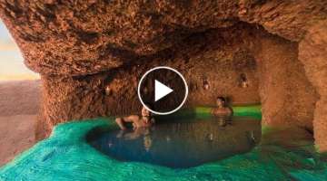 Build The Most Amazing Underground House and Swimming Pool Under the Cliff Full Episode