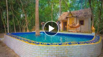We Build The Most Beautiful Jungle Villa by Ancient Skills