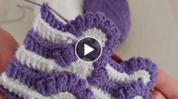 How to Crochet Easy 3d Pattern - Cok Güzel 3d Örgü Modeli