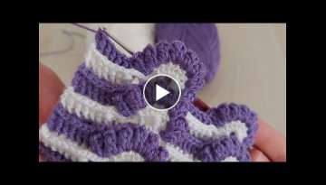 How to Crochet Easy 3d Pattern - Cok Güzel 3d Örgü Modeli