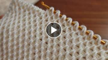 Super Easy Tunisian Crochet - Tunus İşi Şahane Kolay Pratik Örgü Modeli