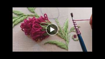 Gorgeous 3D flower design using painting brush 