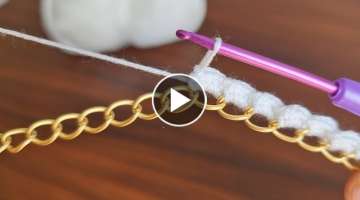 Beautiful Easy Crochet Knitting - Muhteşem Tığ İşi Çok Kolay Örgü Modeli