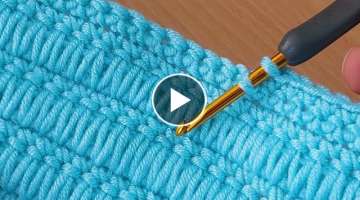 Extra kolay tığ işi örgü bebek battaniye modeli/ crochet knitting baby blanket