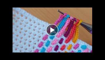 Crochet knitting with small threads /yeni bir tığ işi örgü