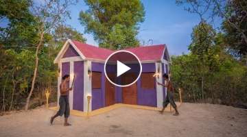 Build The Most Beautiful House Villa Using Bamboo and Wood Structure