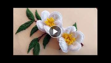Beautiful tea plants hand embroidery|easy hand embroidery