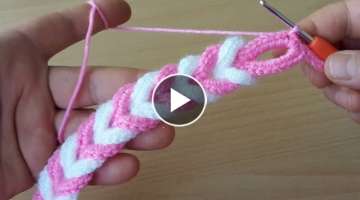 Süper easy crochet knitting pattern hairband-çok güzel örgü bandana