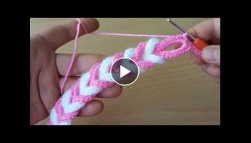 Süper easy crochet knitting pattern hairband-çok güzel örgü bandana