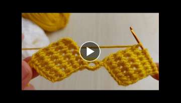 Super Easy Tunisian Knitting - Tunus İşi Cok Güzel Örgü Modeli
