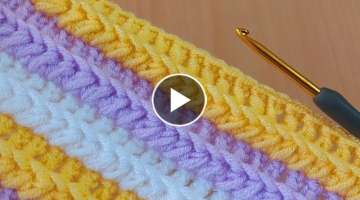 crochet super easy, very flashy, amazing model / kolay ve gösterişli tığ işi örgü