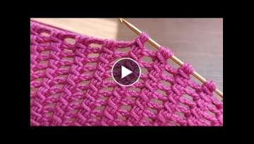 Super Easy Tunisian Knitting - Tunus Çok Güzel Örgü Modeline Bayılacaksınızz
