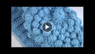 Funny Stitch Pattern - BUBBLES/Best Beanie to Stay Warm This Season/2 Patterns in 1 Crochet Hat