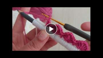 Amazing Easy Crochet Flower - Kalem ile Yapılan Bu Çiçekleri Cok Seveceksiniz
