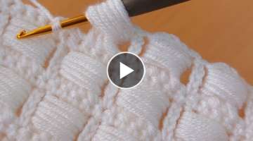 Crochet is full and easy knitting /yapımı kolay tığ işi battaniye modeli