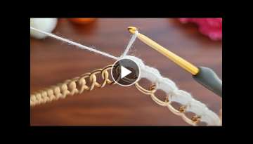 Wow!! super idea how to make eye catching crochet necklace,wristband süper fikir göz alıcı t...