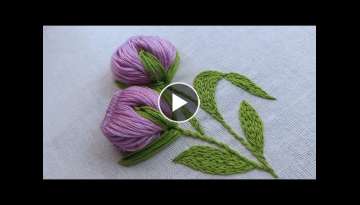 beautiful flower design|easy hand embroidery