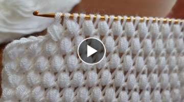 Super Easy Tunusian Knitting - Tunus İşi Çok Kolay Örgü Modeline Bayılacaksınız