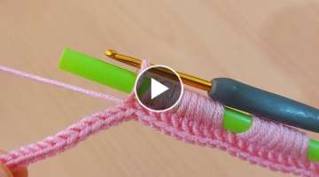 quirky hand knit crochet zigzag/pipet ile tığ işi zikzak örgü yapımı