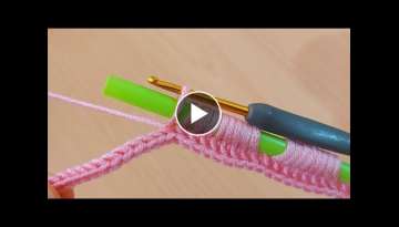 quirky hand knit crochet zigzag/pipet ile tığ işi zikzak örgü yapımı
