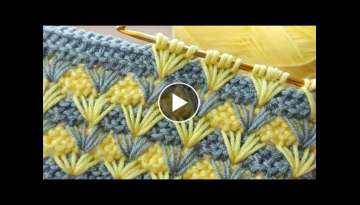 A legendary Tunisian crochet Very easy Tunisian crochet pattern tasarım @nev409